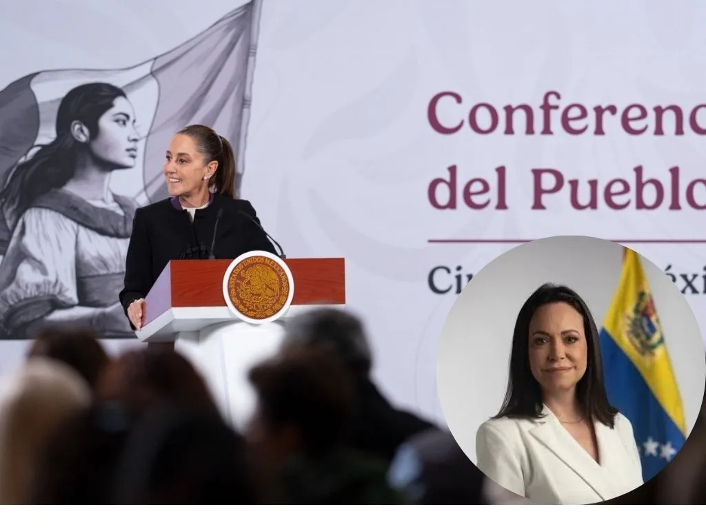 Se lanza Sheinbaum contra Machado: “busca una intervención extranjera” en Venezuela