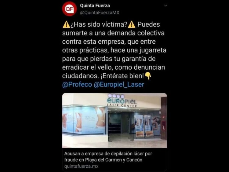 Denuncias contra empresas de depilación láser. Caso Europiel. /AMEXI