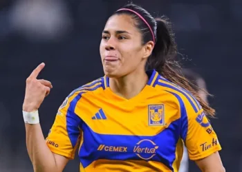 Su gol, es el mejor del mundo. AMEXI/Foto/Archivo@TigresFemenil