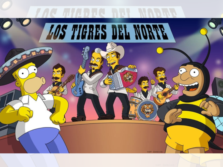 Los Tigres del Norte se presentarán en Los Simpson con un corrido original | AMEXI/FOTO: IG @thesimpson