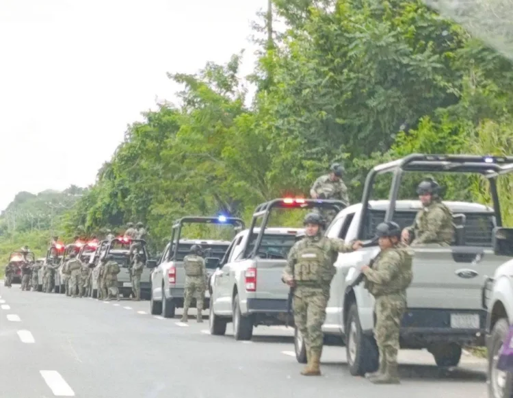 Fuerzas federales realizan mega operativo en el sur de Veracruz; detienen a seis