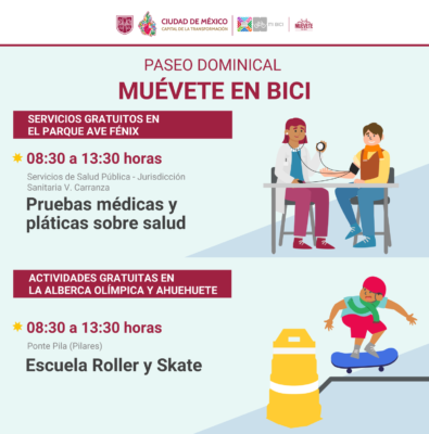 Muévete en Bici recorre 36 km de este domingo sin tráfico.