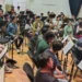Orquesta de Alientos del Conservatorio Nacional de Música en el ensayo de las obras de Wagner, Strauss y Anderson en el Concierto Navideño 2025.