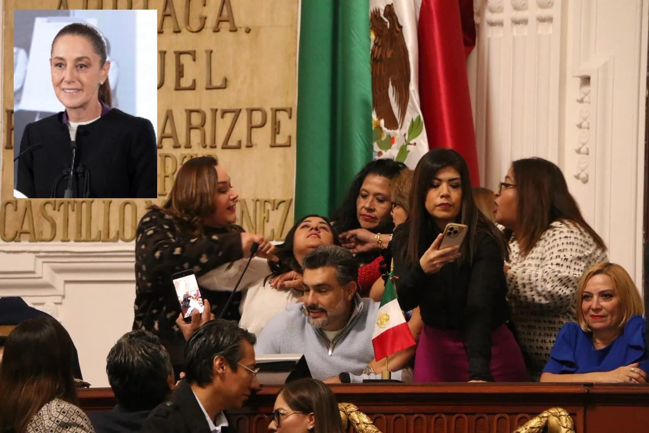 Sheinbaum desaprueba “espectáculo” en el Congreso de la CDMX