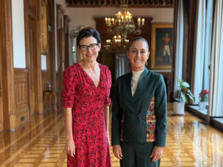 Claudia Sheinbaum se reúne con Jane Fraser, directora ejecutiva de Citi, en Palacio Nacional