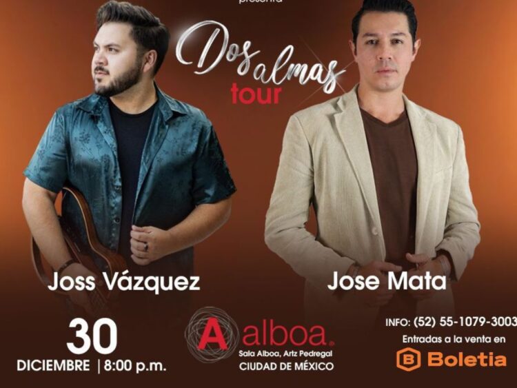 José Mata interpreta en vivo durante un concierto, acompañado por su banda, en un escenario iluminado en la Ciudad de México.