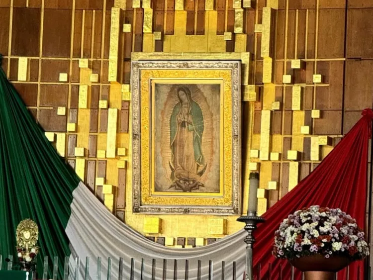Virgen de Guadalupe en la Basílica de Guadalupe | AMEXI/FOTO: RRSS