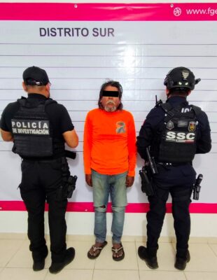 Detienen a presunto responsable del incendio en palapas en zona turística de Q. Roo