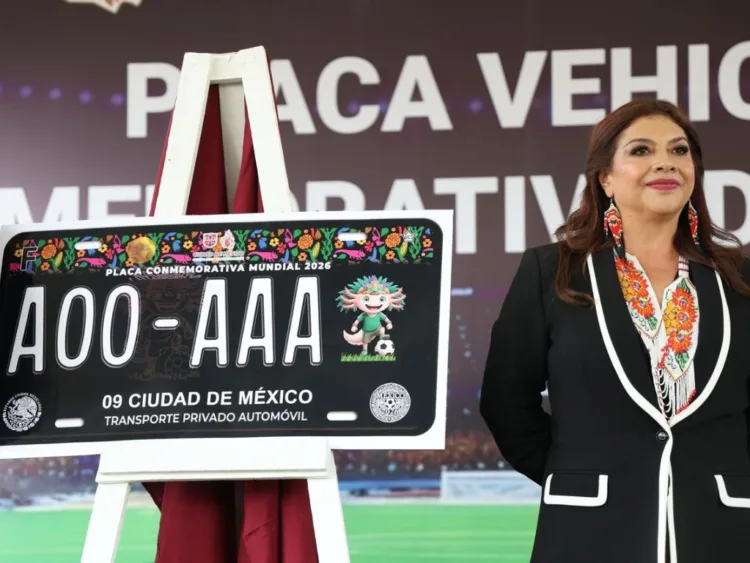 placa conmemorativa del mundial 2026