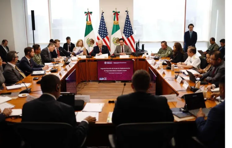 Reunión en materia de seguridad México y EU