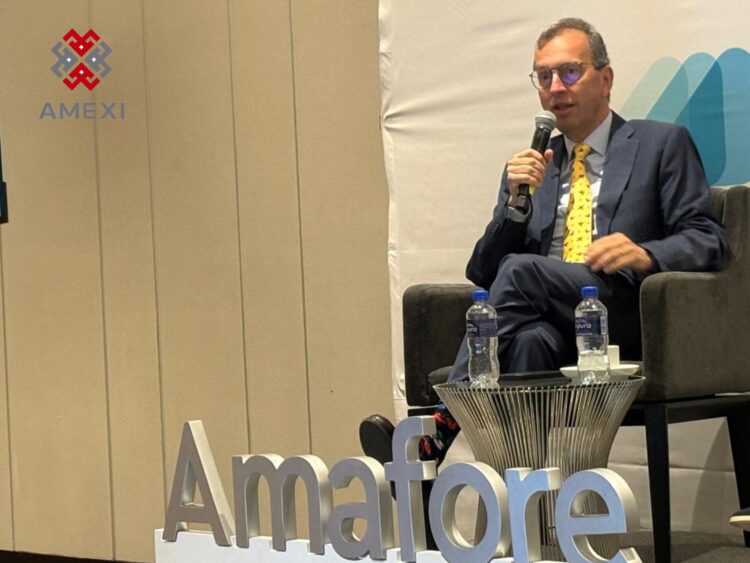 Guillermo Zamarripa, presidente de la Amafore, durante conferencia sobre resultados de las Afores