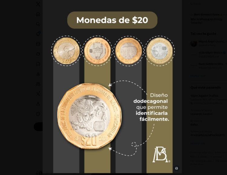 Renuevan las monedas de 10 y 20 pesos; estas son sus características
