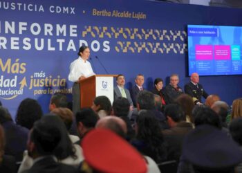 Bertha Alcalde Luján presume en su primer informe menos delitos y más judicializaciones.