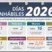 Calendario 2026: ¿Qué días festivos y “puentes” cierran los bancos en México?