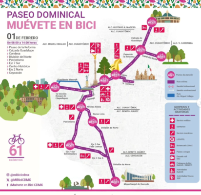 "Muévete en Bici" ofrece 61 km