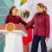 Claudia Sheinbaum, de gira por BC, expreso que su gobierno respalda la administración de Marina del Pilar Ávila. AMEXI