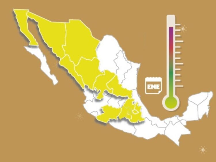 Clima en México 7 de enero frío, heladas y lluvias aisladas