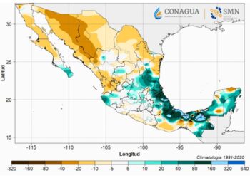 Clima en México para hoy 9 de enero. AMEXI Imagen Conagua SMN