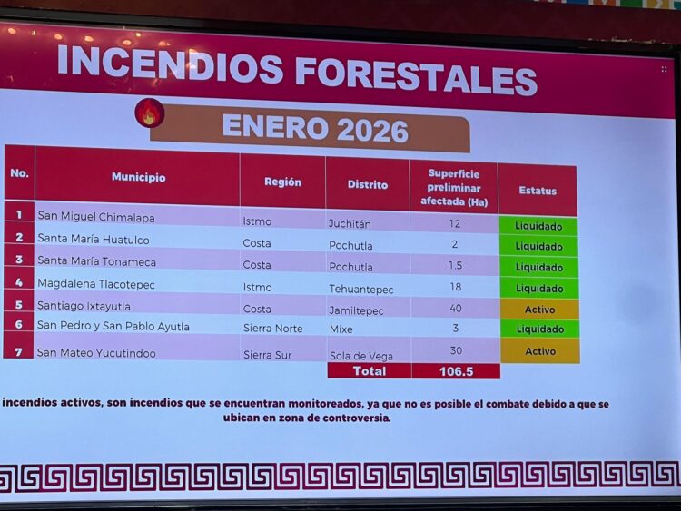 Conflictos agrarios en Oaxaca generan incendios y bloqueo a brigadas