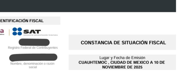 SAT: Constancia de Situación Fiscal no es requisito para facturar; multa por exigirla