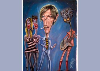 David Bowie identidad. AMEXI Dibujo Manjarrez