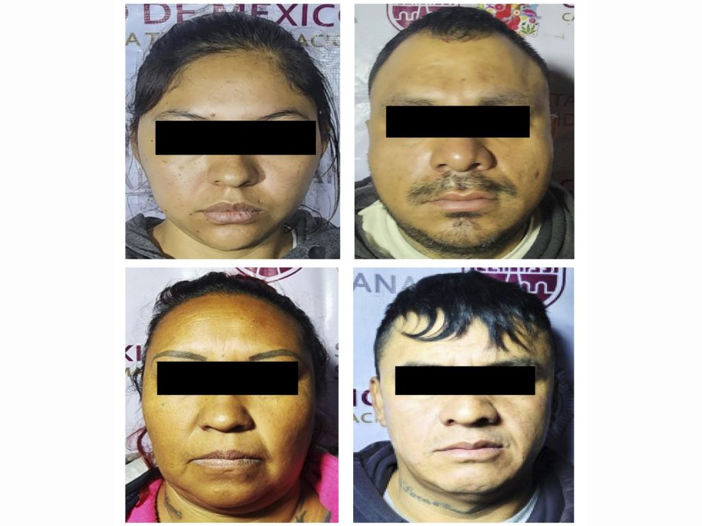 Detenidos tras cuatro cateos, por posesión de enervantes. AMEXI Foto