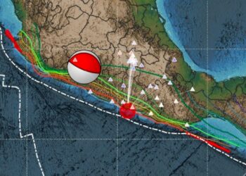 Mapa del Servicio Sismológico Nacional que muestra el epicentro del sismo de 6.5 ocurrido el 2 de enero de 2026 cerca de San Marcos, Guerrero.