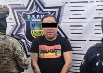 Jefe de plaza del Cártel de Matías Romero, detenido en Oaxaca. AMEXI Foto