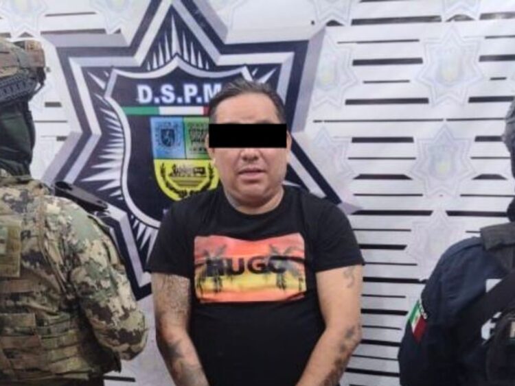 Jefe de plaza del Cártel de Matías Romero, detenido en Oaxaca. AMEXI Foto