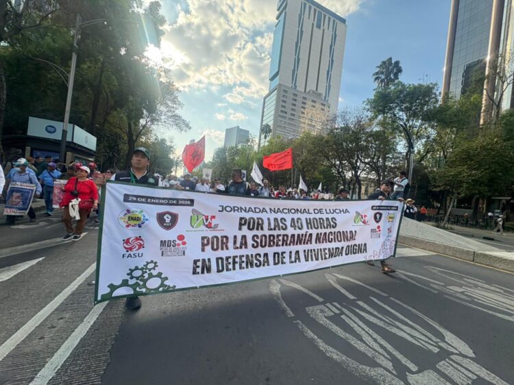 Marcha del 29 de enero exige soberanía, diálogo social y derechos laborales