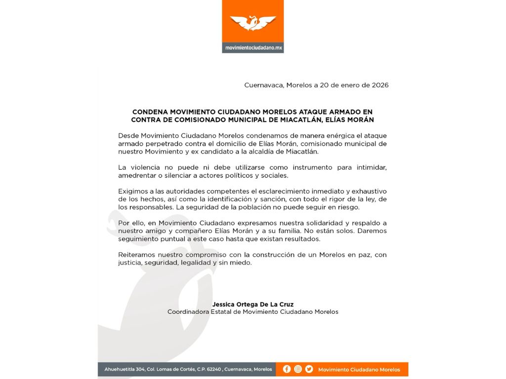 La toma de posición del MC. AMEXI