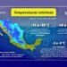 Pronóstico del clima en México para el jueves 14 de enero. AMEXI