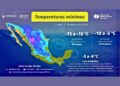 Pronósticos del clima en México en esta lunes 12 de enero. AMEXI
