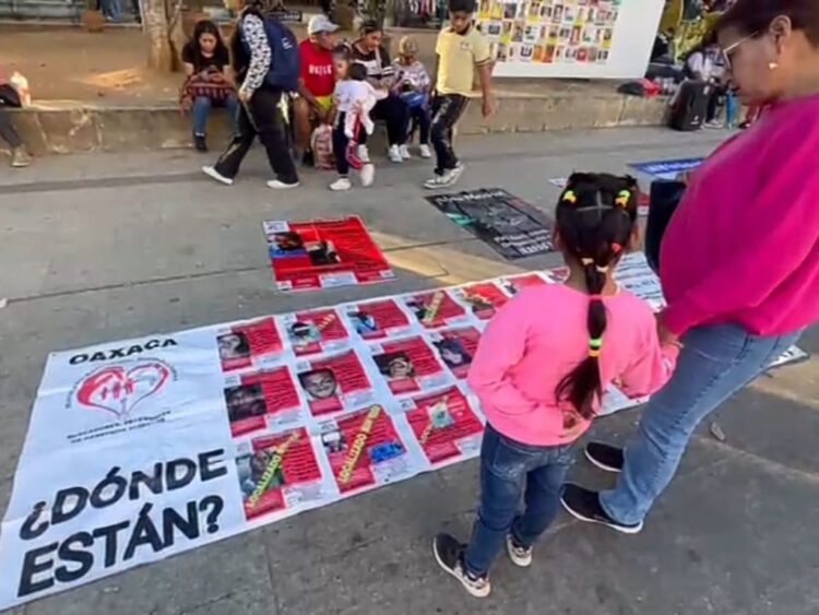 Protestan colectivos de búsqueda en Oaxaca