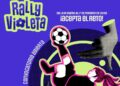 Cartel oficial del Rally Audiovisual Violeta 2026 de PROCINECDMX, invitando a niñas y adolescentes a crear cortometrajes sobre mujeres y fútbol.