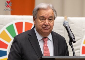 El secretario general de la ONU habla sobre la intervención militar de EU a Venezuela.