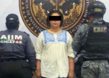 Síndica de Cintalapa detenida. AMEXI