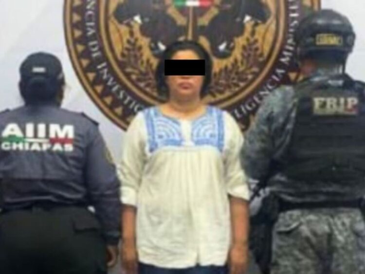 Síndica de Cintalapa detenida. AMEXI