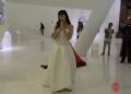 Susana Zabaleta abraza a asistentes en el Museo Soumaya como parte de su campaña de conexión y empatía en 2026.