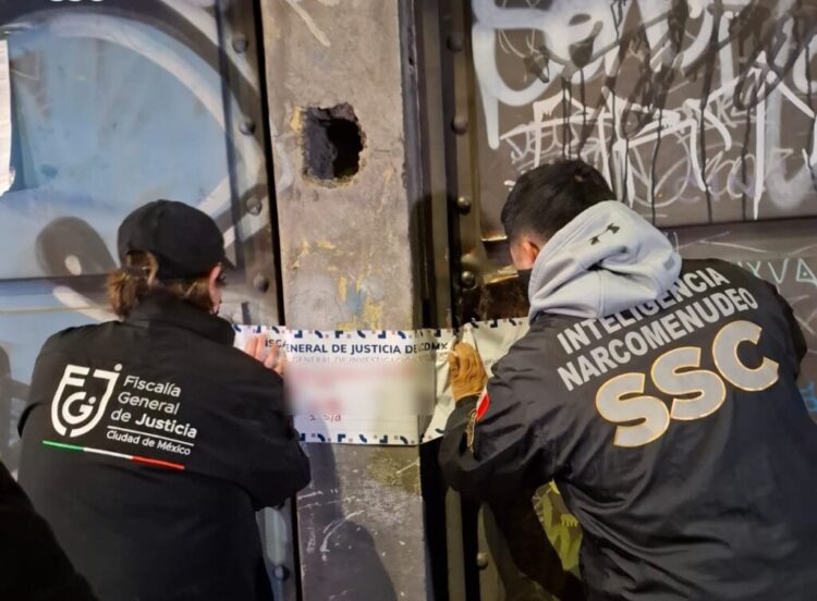 Aseguran bodega de narcomenudeo en la Cuauhtémoc seis detenidos