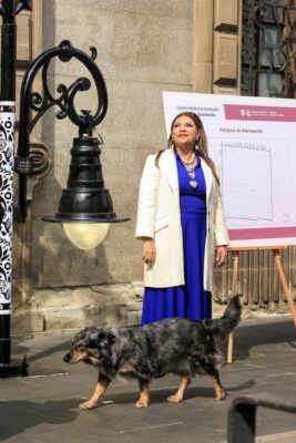 Clara Brugada, Jefa de Gobierno, anuncia iluminación del Centro Histórico