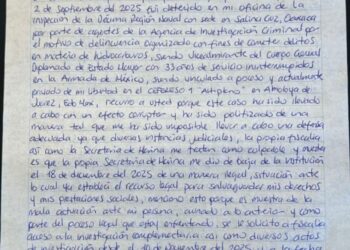 Carta del exvicealmirante, Farías Laguna a la presidenta Claudia Sheinbaum