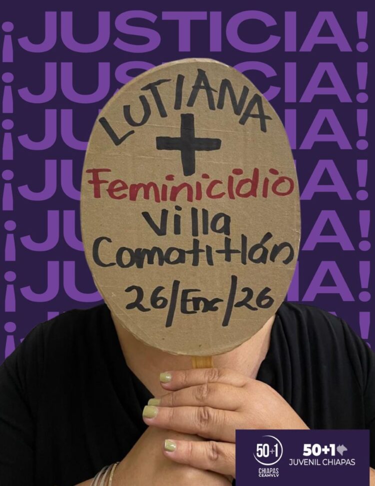 En enero suman tres feminicidios en Chiapas. Matan a balazos a Lutiania Marisela