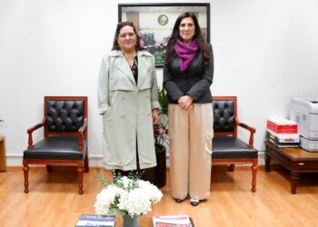Se reunieron en San Lázaro la presidenta del INE, Guadalupe Taddei, y la presidenta de la Cámara, Kenia López