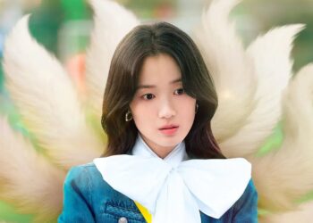 Protagonista de “Humana por accidente” interpretando a un gumiho, el mítico zorro de nueve colas del folclore coreano, en escena de Netflix.