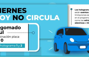 Hoy No Circula viernes 16 de enero