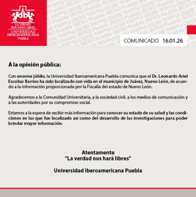 Hallan en anexo a profesor desaparecido de la Ibero Puebla