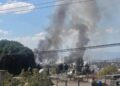 Controlan incendio de pastizal y basura en límites de Nezahualcóyotl y Chimalhuacán