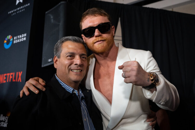 Mauricio Sulaimán y Canelo Álvarez