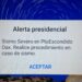 CRT abre consulta pública para cambiar la leyenda “Alerta Presidencial” en celulares
